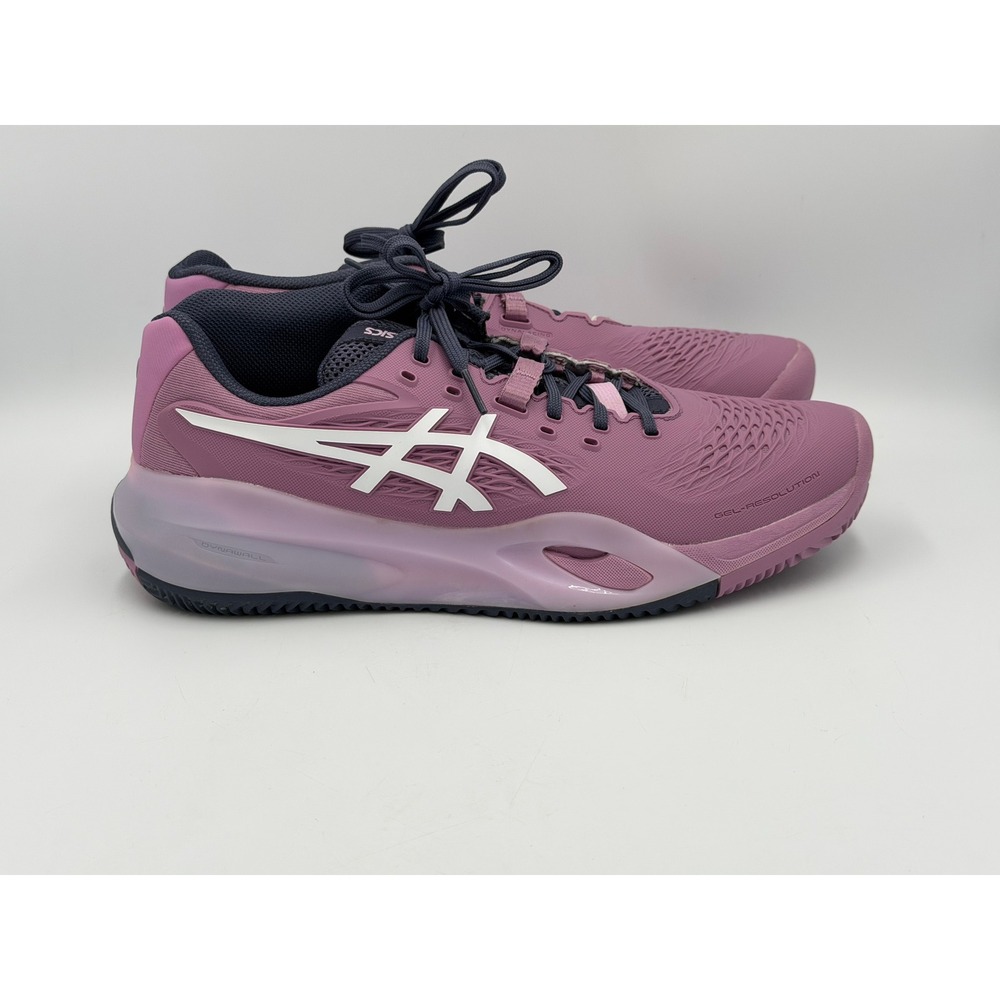 ASICS Gel-Resolution 9 Womens 10 Tennis Shoes Purple White 1042A277